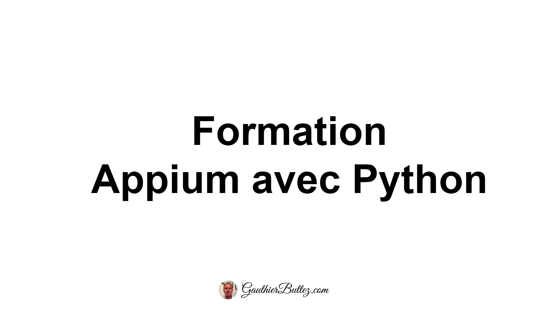 Formation Appium avec Python