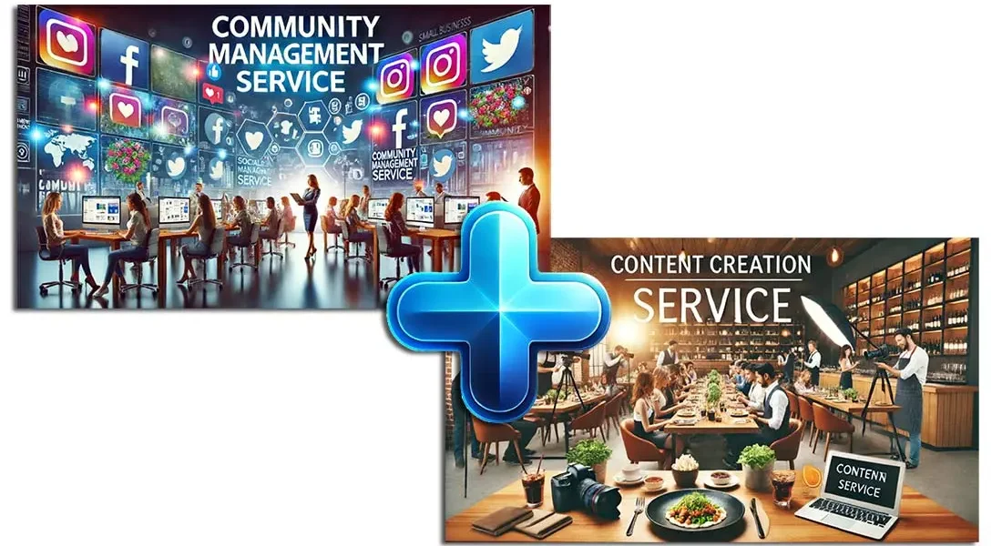 Service de Community Management + Création de contenus