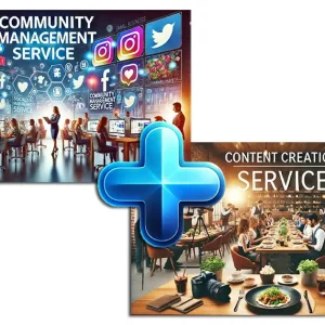 Service de Community Management + Création de contenus